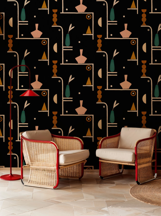 Tres Tintas Papier peint Archaeological Forms