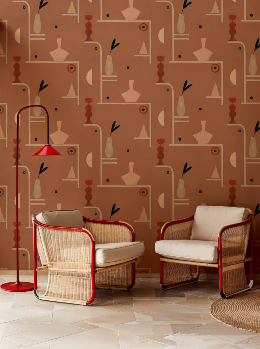 Tres Tintas Papier peint Archaeological Forms