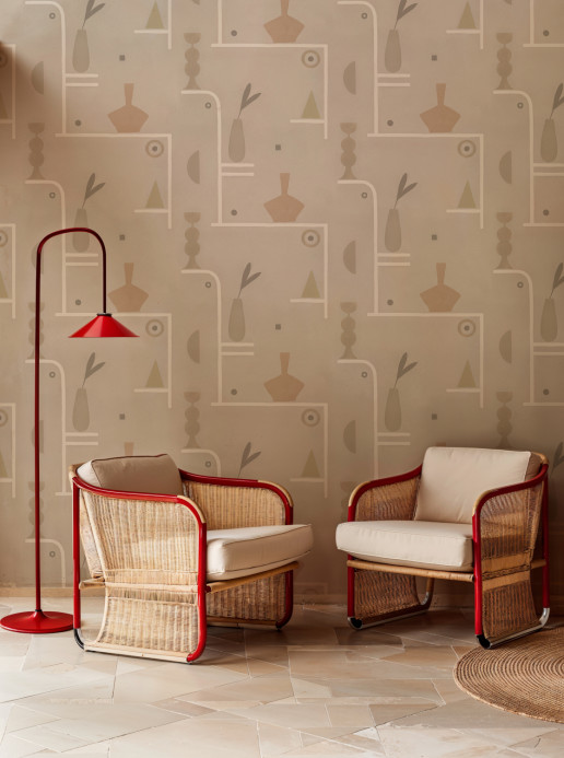 Tres Tintas Papier peint Archaeological Forms