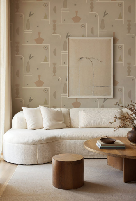 Tres Tintas Papier peint Archaeological Forms