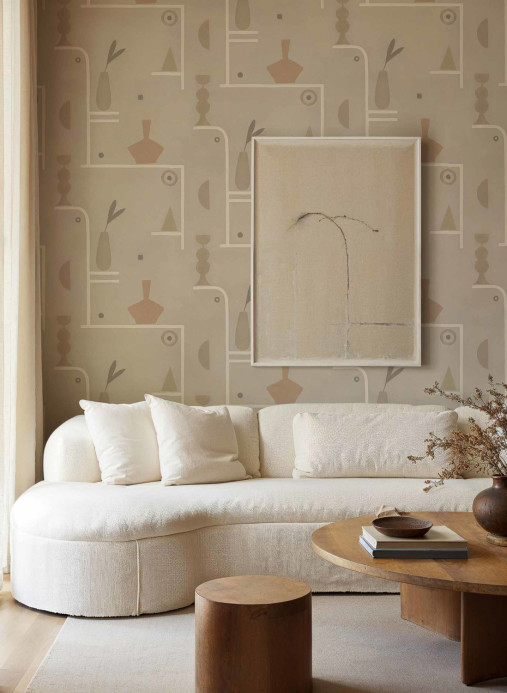 Tres Tintas Papier peint Archaeological Forms