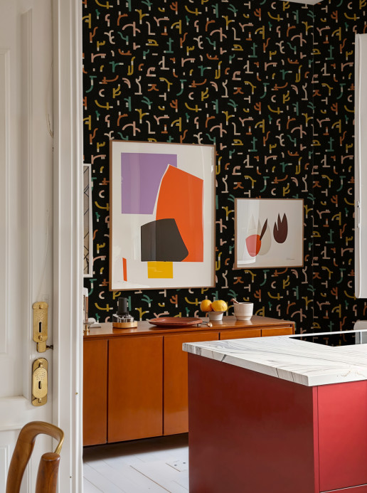 Tres Tintas Papier peint Tribal Tongue