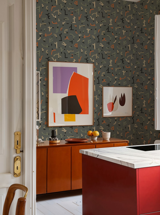 Tres Tintas Papier peint Tribal Tongue