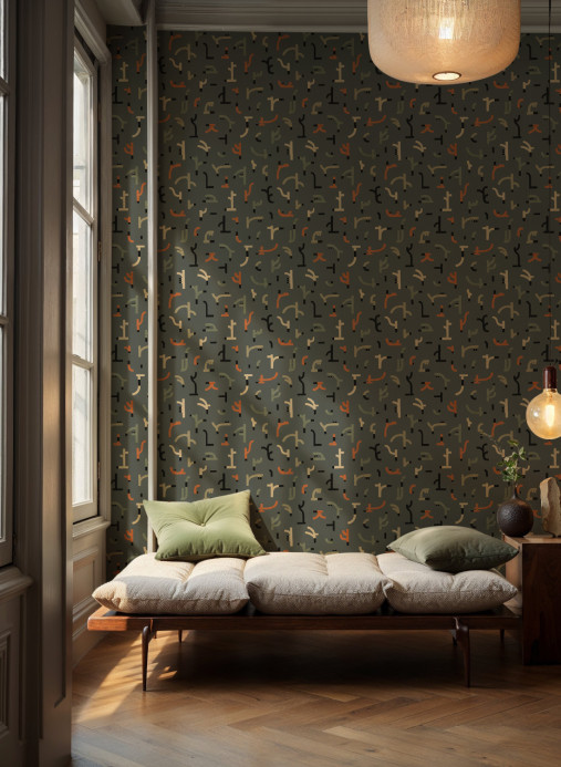 Tres Tintas Papier peint Tribal Tongue