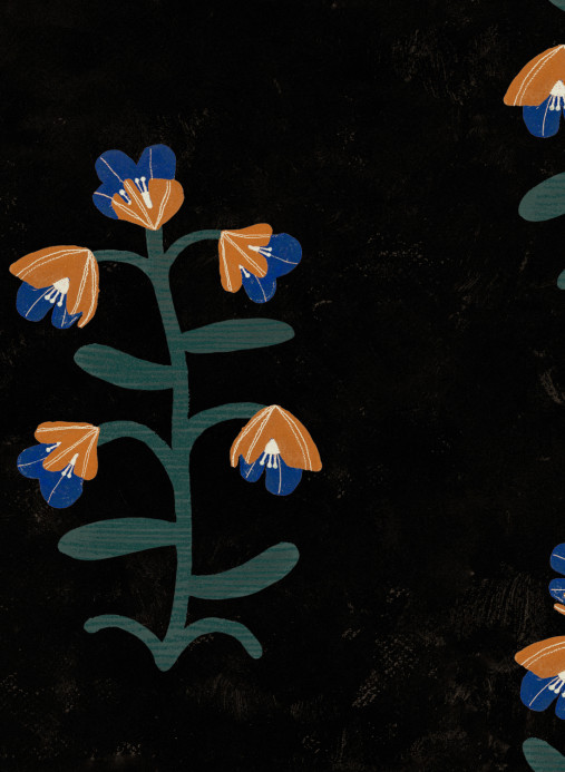 Tres Tintas Tapete Pacific Blooming - Black