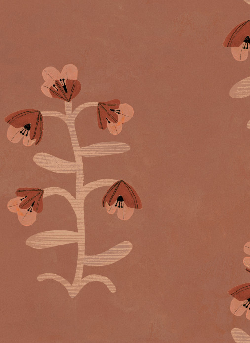 Tres Tintas Tapete Pacific Blooming - Red