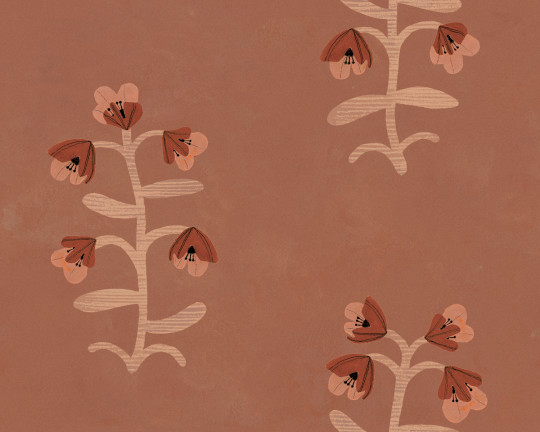 Tres Tintas Tapete Pacific Blooming - Red