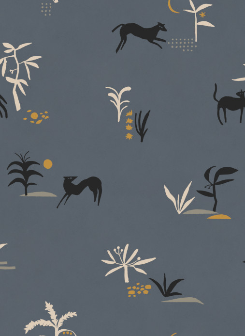 Tres Tintas Carta da parati Prehistoric Creatures - Blue