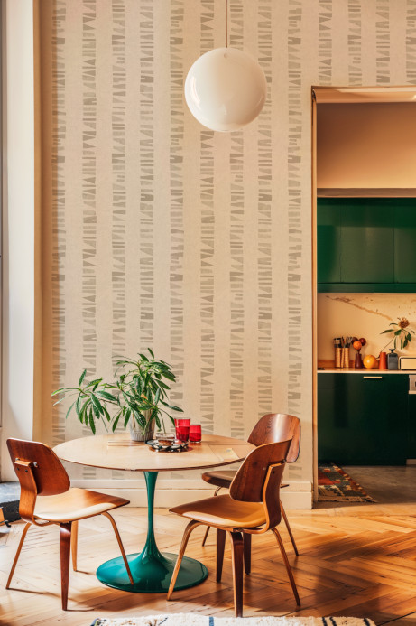 Tres Tintas Papier peint Linear Footprints