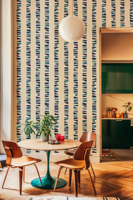 Tres Tintas Papier peint Linear Footprints