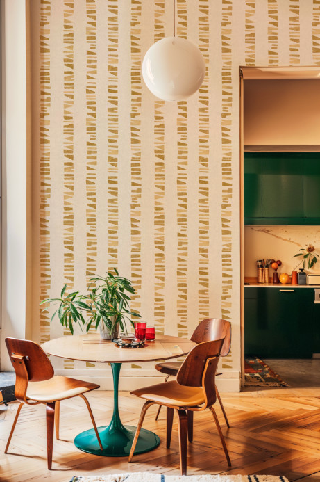 Tres Tintas Papier peint Linear Footprints