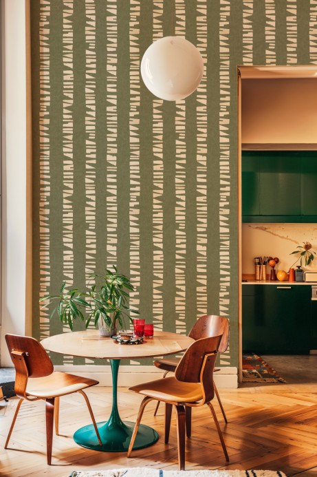 Tres Tintas Papier peint Linear Footprints