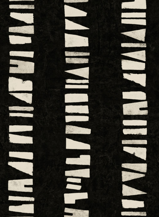 Tres Tintas Papier peint Linear Footprints - Black