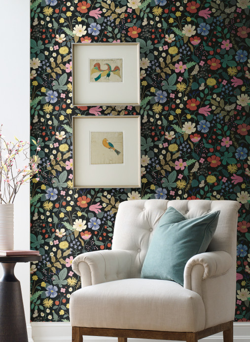 Rifle Paper Co. Carta da parati Strawberry Fields