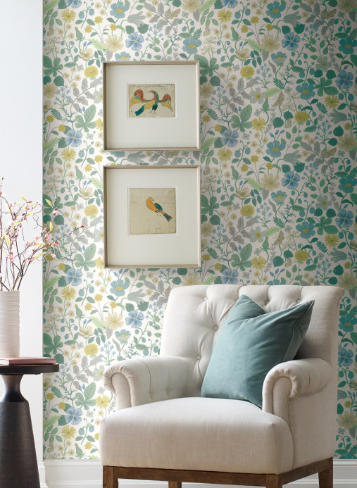 Rifle Paper Co. Carta da parati Strawberry Fields