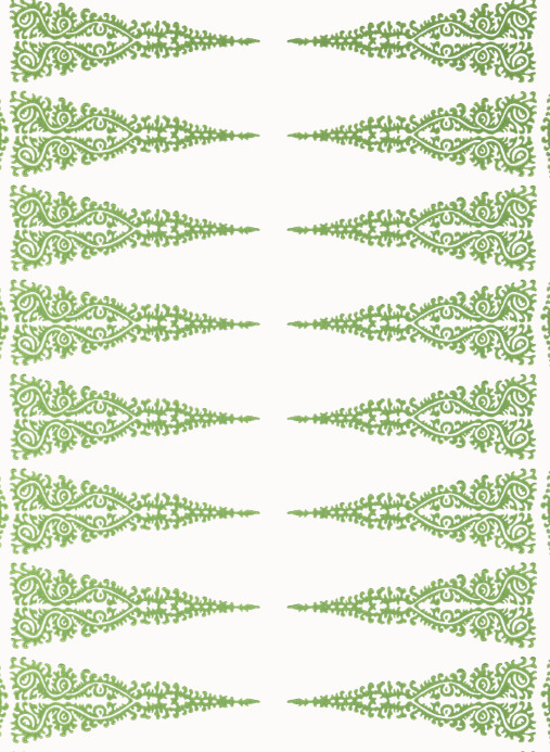 Anna French Tapete Ellery Stripe - Kelly on White