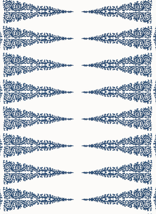 Anna French Tapete Ellery Stripe - Navy on White