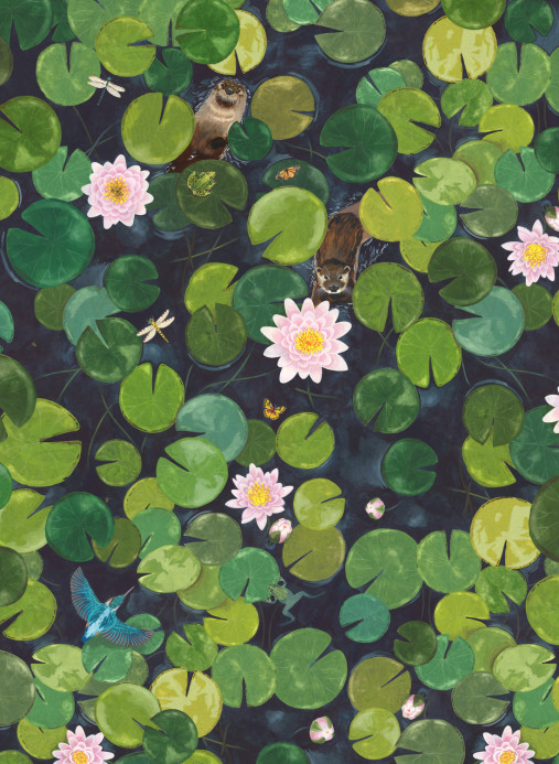 Little Greene Wandbild Lily Pads - Hopper