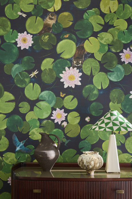 Little Greene Wandbild Lily Pads - Hopper