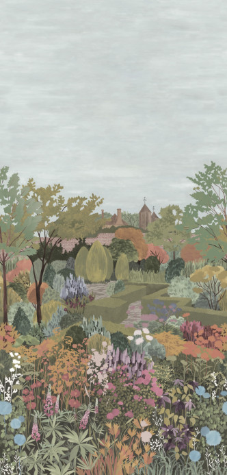 Little Greene Wandbild Castle Garden - Sage Green