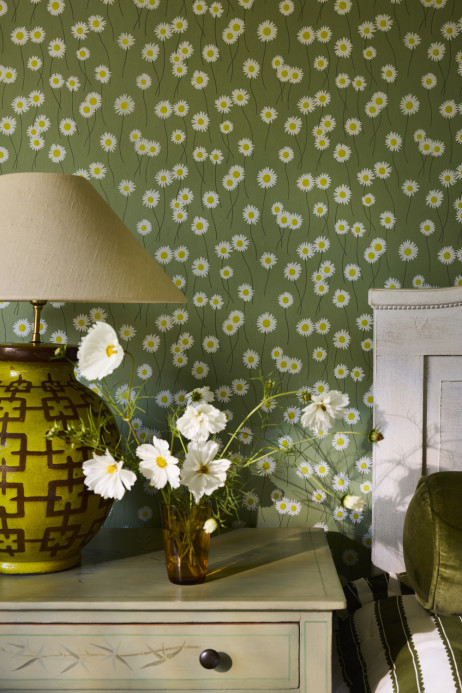 Little Greene Tapete Moon Daisies
