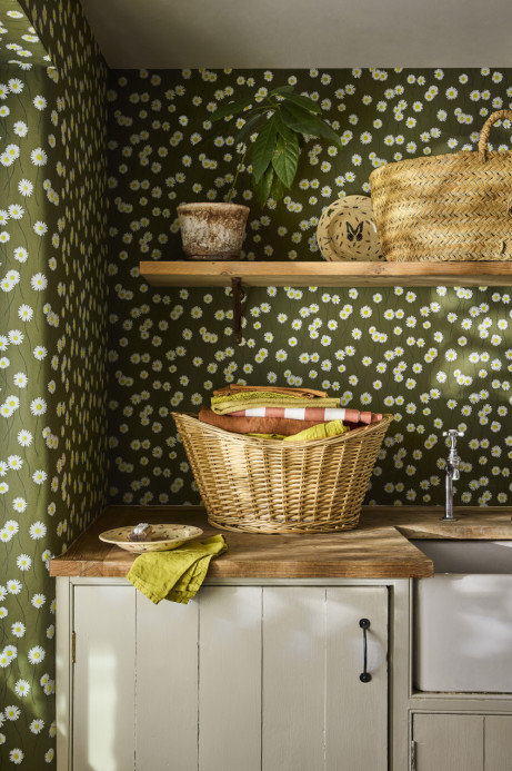 Little Greene Tapete Moon Daisies