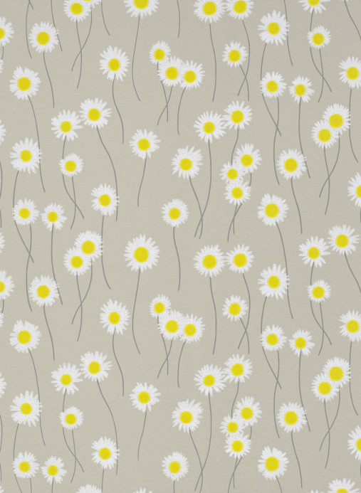 Little Greene Tapete Moon Daisies - Slaked Lime