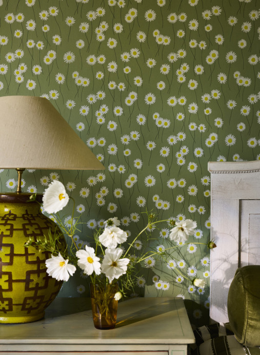 Little Greene Tapete Moon Daisies