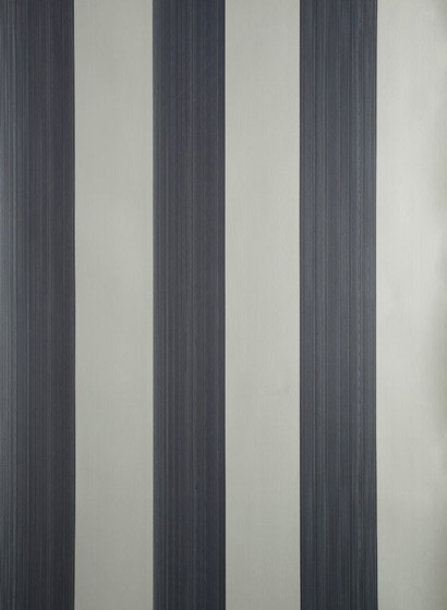Tapete Plain Stripe von Farrow & Ball - Blue Gray/ Off-Black