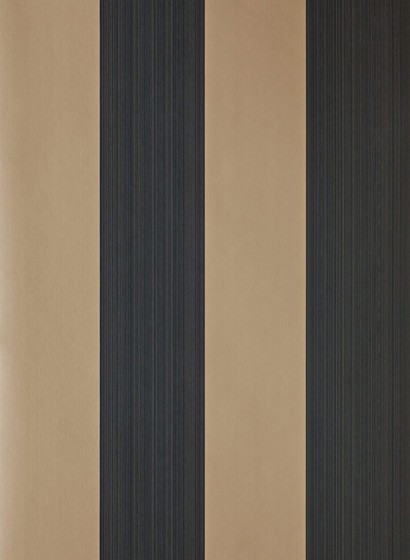 Tapete Broad Stripe von Farrow & Ball - Dauphin/ Off-Black