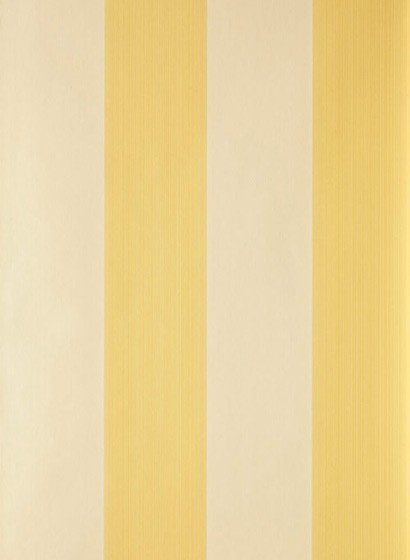 Tapete Broad Stripe von Farrow & Ball - Bombazine/ Yellow Gr