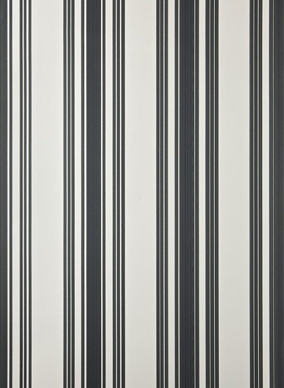Tapete Tented Stripe von Farrow & Ball - Pointing/ Off-Black