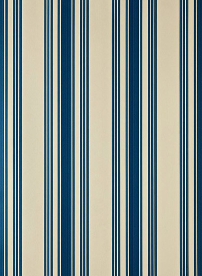 Tapete Tented Stripe von Farrow & Ball - String/ Strong Blue