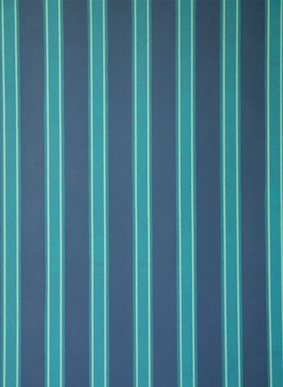 Tapete Block Print Stripe von Farrow & Ball - Stiffkey Blue/