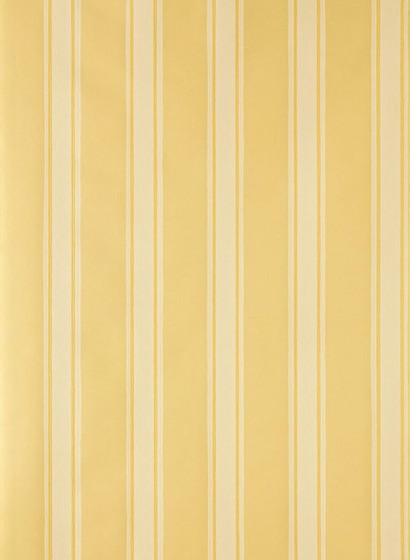 Tapete Block Print Stripe von Farrow & Ball - Yellow Ground/