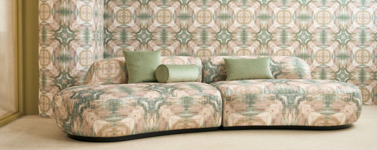 Clarke & Clarke Tapete Kalia - Mineral/ Blush