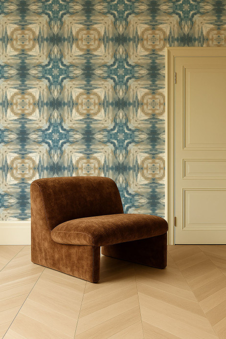 Clarke & Clarke Tapete Kalia - Midnight/ Antique