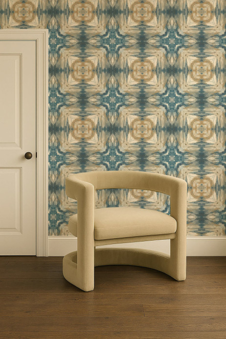 Clarke & Clarke Tapete Kalia - Midnight/ Antique