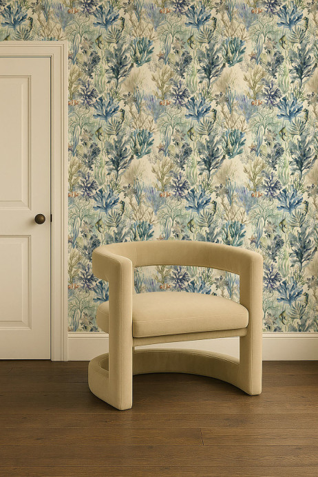 Clarke & Clarke Tapete Oceana - Denim