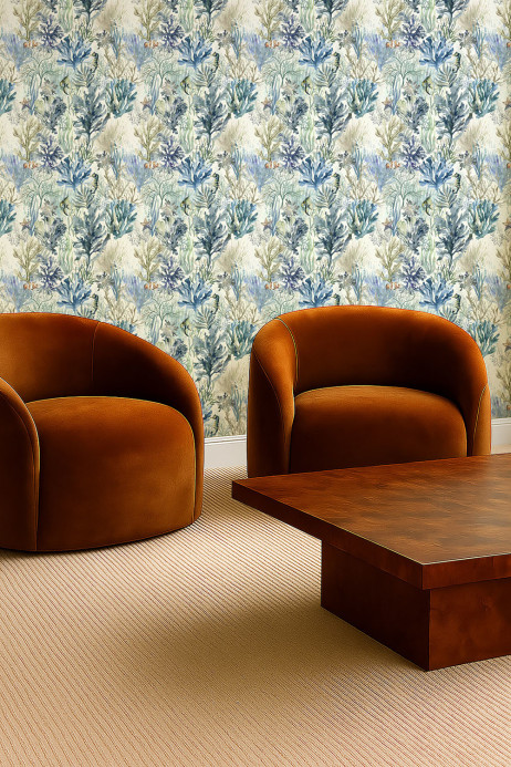 Clarke & Clarke Tapete Oceana - Denim