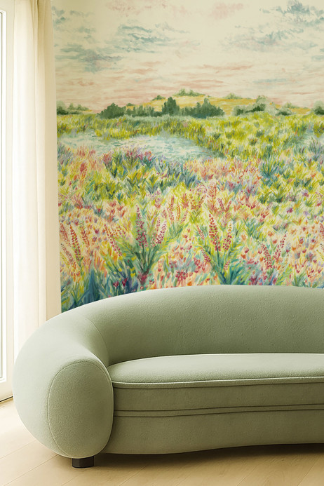 Clarke & Clarke Carta da parati panoramica Wildbloom