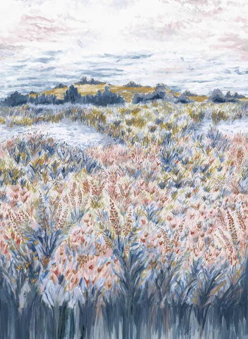 Clarke & Clarke Wandbild Wildbloom - Midnight/ Antique