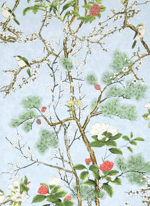 Thibaut Tapete Katsura - Spa Blue