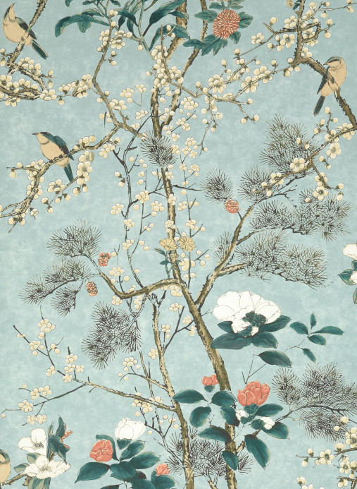Thibaut Wallpaper Katsura - Mist