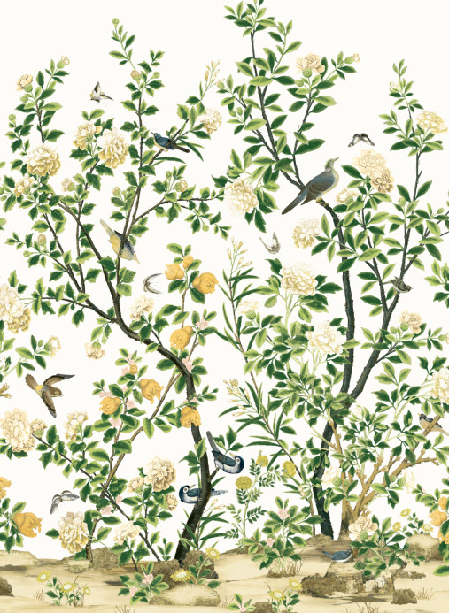 Thibaut Wandbild Jardin Bloom - White