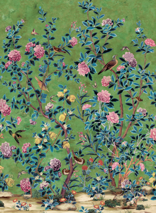 Thibaut Wandbild Jardin Bloom - Green