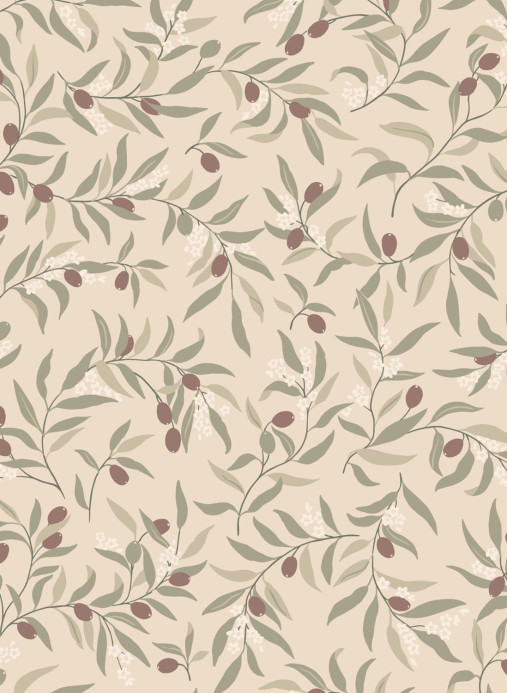 Sandberg Tapete Olivia - Burgundy