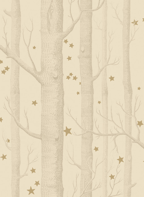 Tapete Woods & Stars von Cole & Son - Buff & Gold