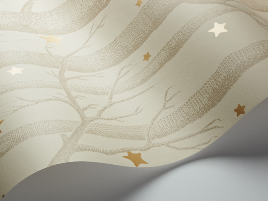 Tapete Woods & Stars von Cole & Son - Buff & Gold