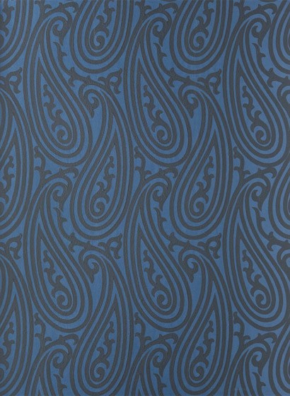 Tapete Paisley von Farrow & Ball - Stiffkey Blue/ Off-Black